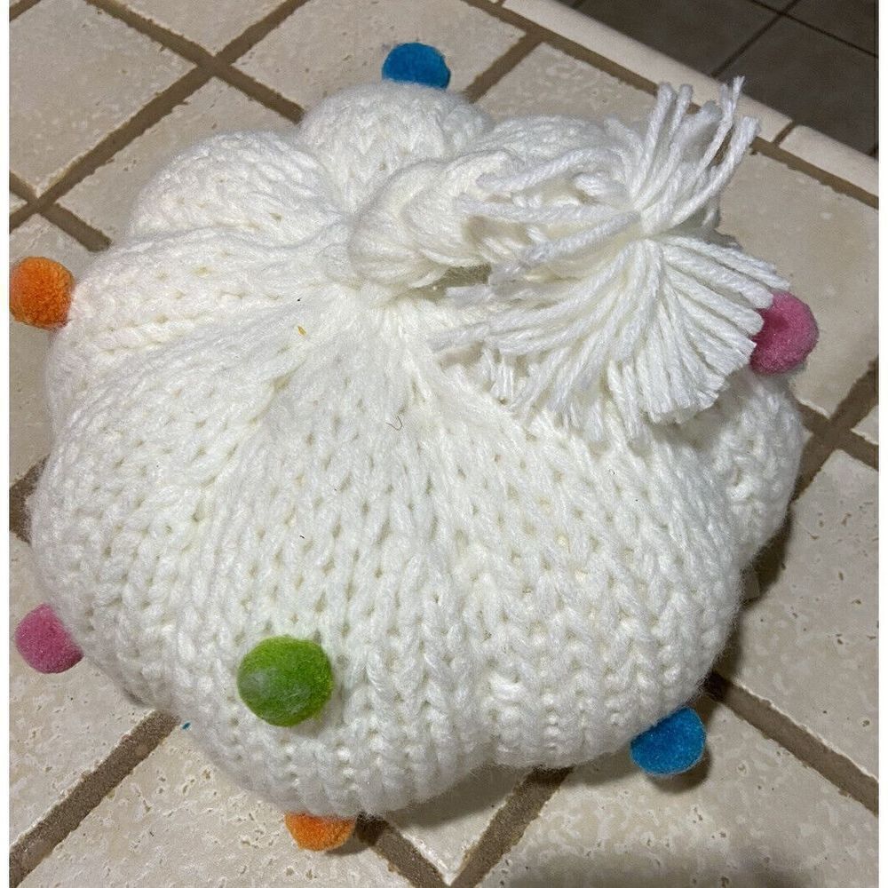 Crocheted Pumpkin, Halloween,‎ Fall Autumn Hand Made Of Yarn Large